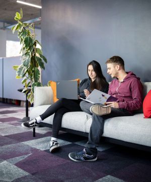 Team-Besprechung in angenehmer Atmosphäre